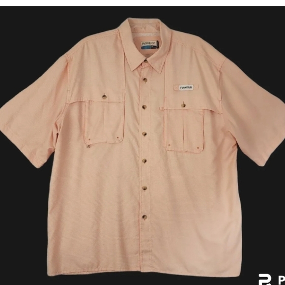 Magellan Outdoors~Men's Size 2XL~Orange Mag Wick Fishing Gear Shirt Short Sleeve - Picture 3 of 10